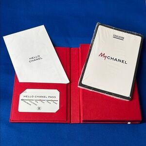 🖤RARE🔺MY CHANEL Red Book Set with Education Cards and Pass